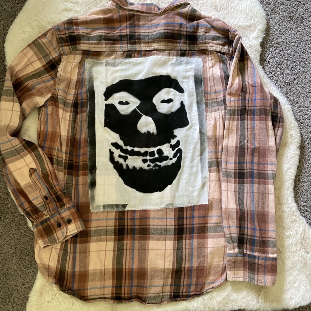 Custom flannel with back patch